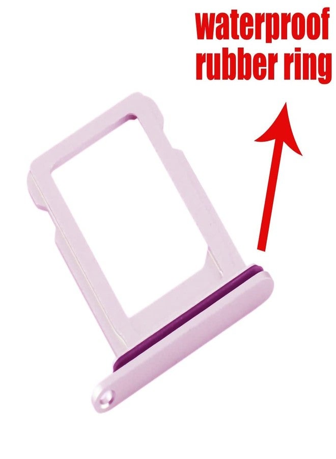 Perzework SIM Card Tray Holder Slot Replacement for iPhone 12 (Purple) with Waterproof Rubber Ring and Eject Pin (Single Sim Version) - Image 2